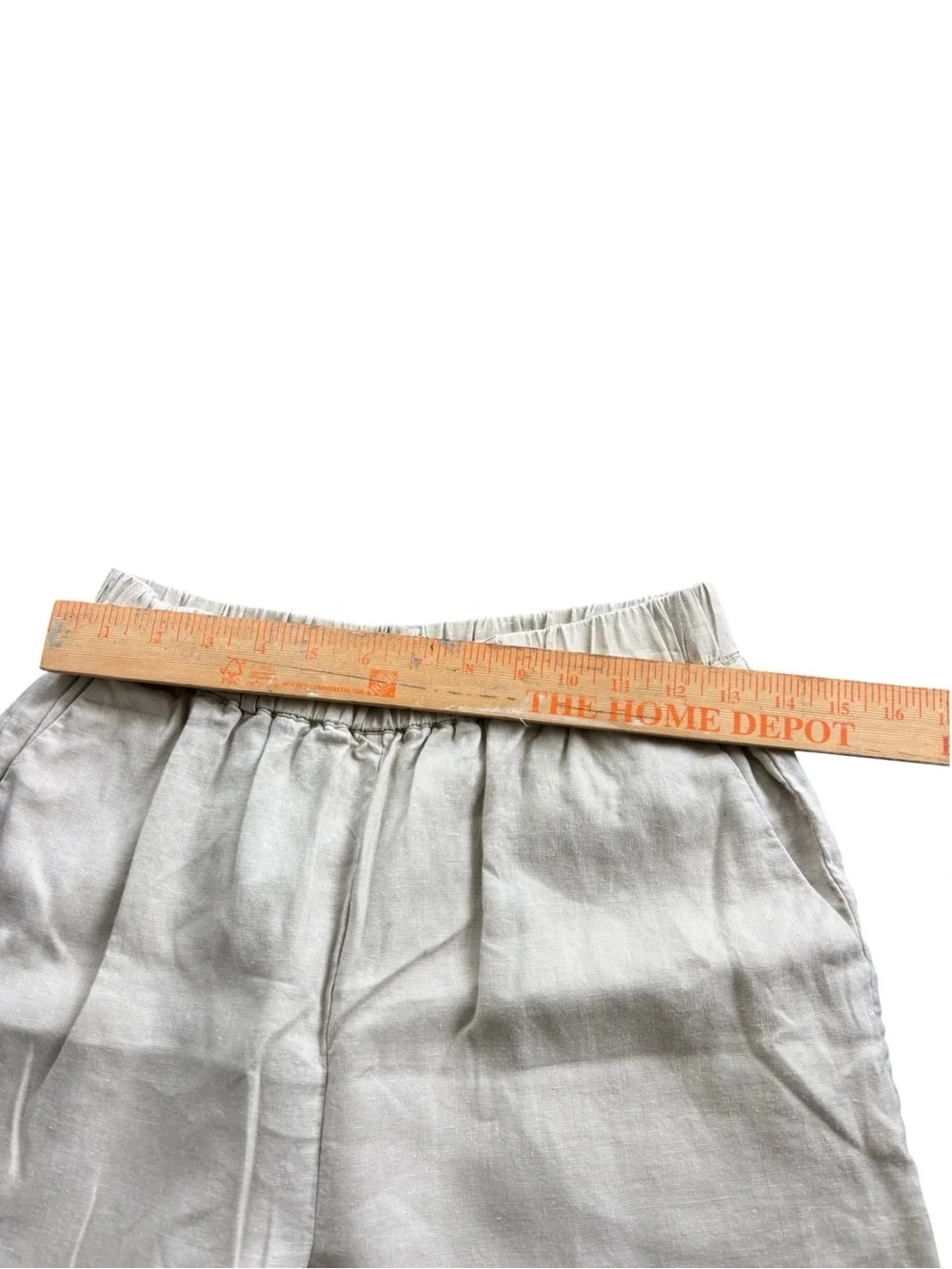 Quince 100% European Linen Pants Flax Beige Small Quiet Luxury Neutral Pull on